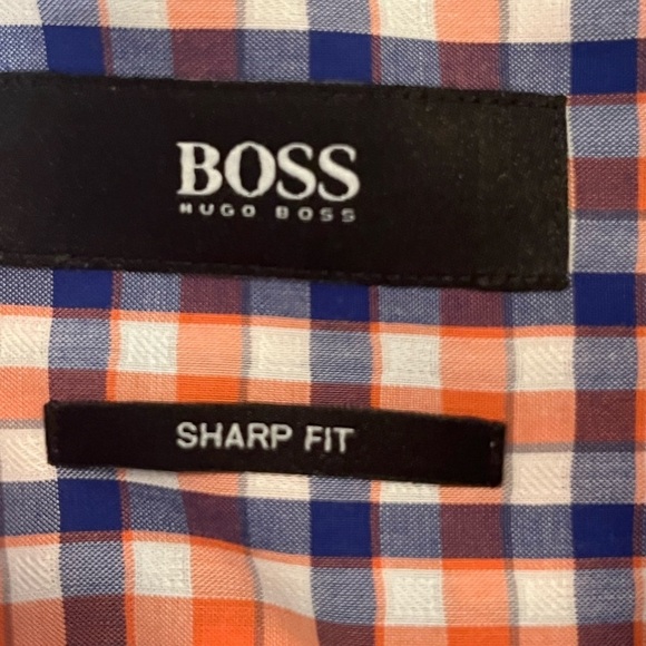 Hugo Boss Sharp Fit Button Down Sz 16, 32/33 - Picture 3 of 6